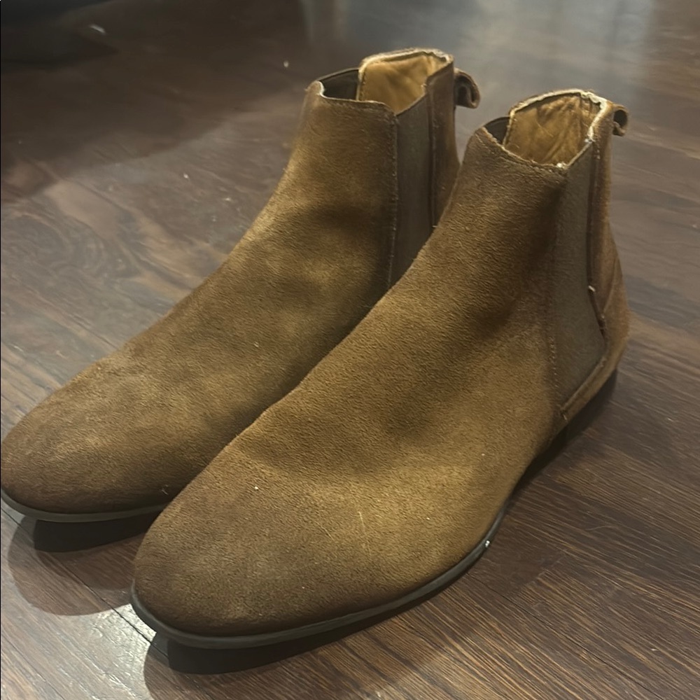 Brown Suede Chelsea Boots
